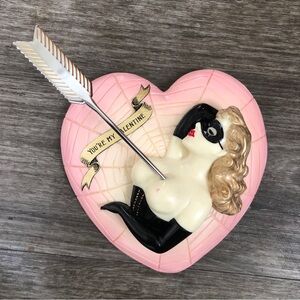 Lady Weird sculpture figurine you’re my Valentine wall plaque